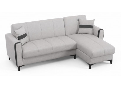 Ecksofa L-Form Komfort minimalistisches Design beige modern elegant