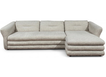 Ecksofa L-Form Beige Modern Wohnzimmer weich bequem geräumig