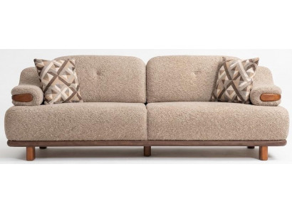 3-Sitzer Sofa Stil Modern Wohnzimmer Braun praktisch geräumig
