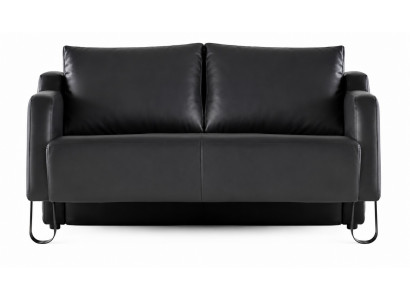 Sofa Schwarz modern elegant funktional ergonomisch Leder
