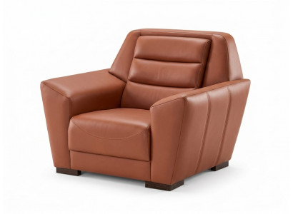 Sessel modern elegant funktional ergonomisch vielseitig braun Leder