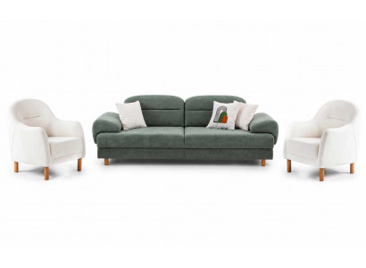 Komplettes Sofagarnitur 3+1+1 Sitzer Wohnzimmermöbel Elegantes Set 3tlg