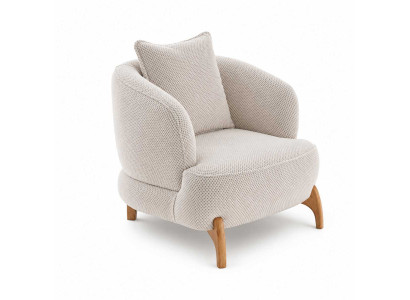 Wohnzimmer Sessel Luxusmöbel Polstermöbel Weiß Elegant Polstersessel