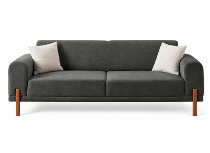 Bequemes stilvolles 3-Sitzer Sofa mit weichen Sitzflächen und Design