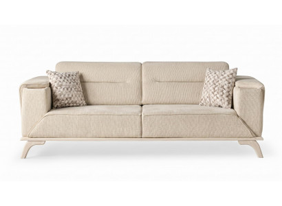 Sofa Moderner Designermodell Beige Farbe Elegante Wohnzimmer