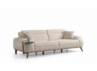 Sofa Moderner Designermodell Beige Farbe Elegante Wohnzimmer