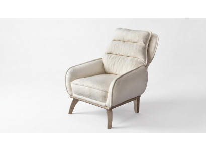 Sessel Moderner Designermodell Beige Elegante Wohnzimmer Komfort