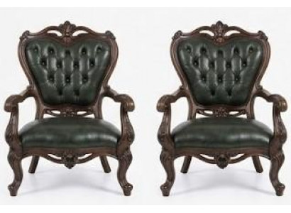 Robsute Chesterfield Grüne Sessel Designer Büromöbel Ledersessel