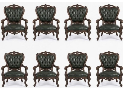 Klassische Grüne Chesterfield Sessel Exklusive Klassische Sitzmöbel