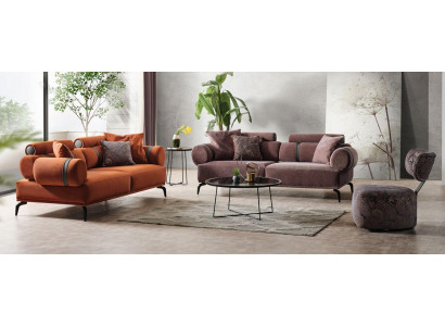 Modernes Sofa-Set 4-Sitzer Schlafsofa 3-Sitzer Loungesessel