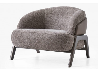 Grauer Wohnzimmer Polstersessel Stilvoller Relax Moderner Einsitzer