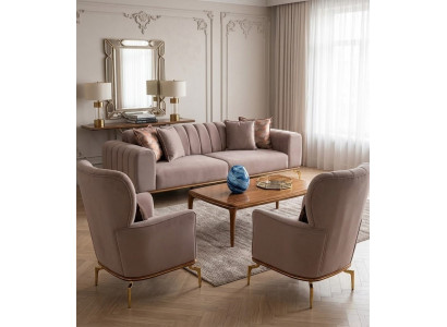 Luxusriöses Polstersofa Exklusive Relaxsessel Wohnzimmer Sitzmöbel