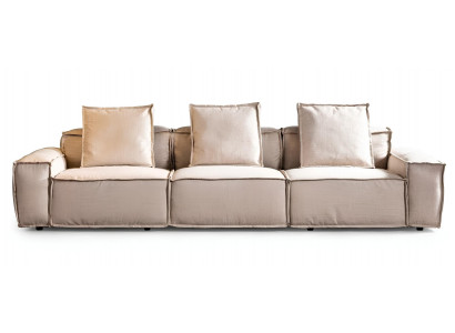 3 Sitzer Sofa Modern Hell Großzügiges Design Puristisch Sanft Edel