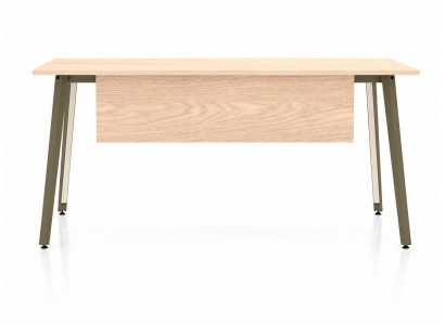 Beiger Holz Schreibtisch Designer Computertisch Exklusive Tische