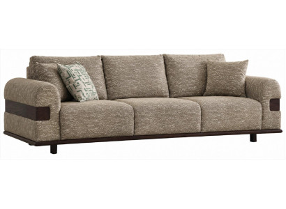 Sofa Braun Modern Stoff Polstersofa Wohnzimmersofa Design