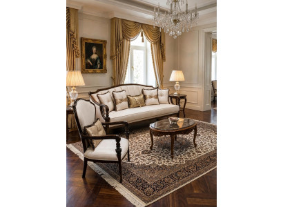 Sofa set Sofa Sessel Beige Modern Stil Wohnzimmer Raffiniert