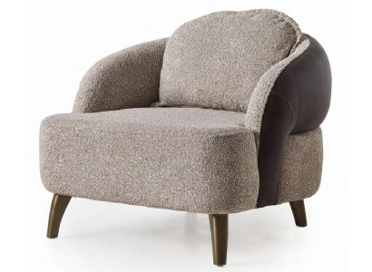 Sessel Moderner Stil Grau Luxuriöse Bequem Stilvoll Minimalistisch