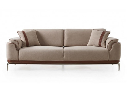 Sofa 3-Sitzer Moderner Stil Beigе Luxuriöse Bequem Schick