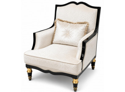 Sessel mit schwarzen Rahmen Klassischer Sofa Sessel