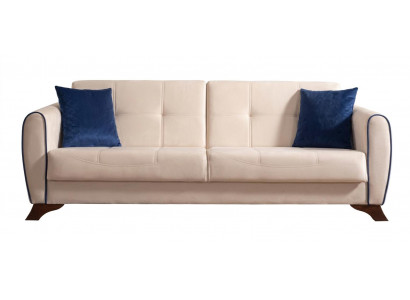Beiges Sofa Stoff Designersofa Polstersofa Wohnzimmermöbel