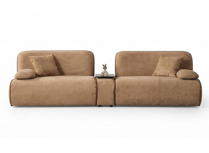 Sofa 4-Sitzer Moderner Stil Beige Luxuriöse Bequem Hochwertig