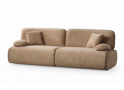 Moderner 3-Sitzer Sofa Stil Beigе Luxuriöse Bequem Hochwertig