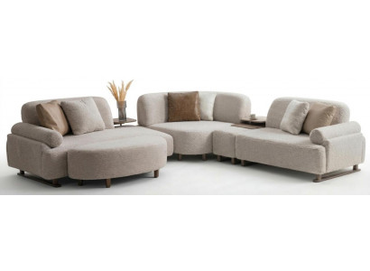 Flexibles modulares Ecksofa in L-Form für individuelles Wohnen
