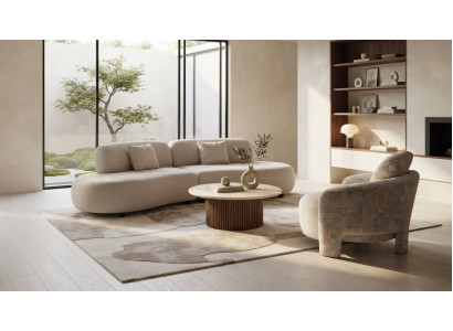 Sofa Set 3+1 Sitzer Moderner Stil Weiß Stilvoll Praktisch Komfort