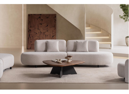 Moderner 3-Sitzer Sofa Stil Weiß Luxuriöse Bequem Schick