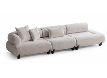 4-Sitzer Sofa Moderner Stil Weiß Bequem Schick Hochwertig Luxuriöse