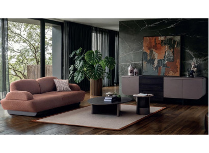 Modern Stoffsofa Braun 3-Sitzer Wohnzimmermöbel Polstersofa Loungesofa