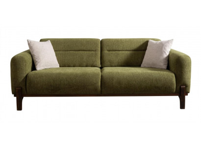 Grünes Designer-3-Sitzer-Sofa Stoffsofa moderner Wohnzimmermöbel