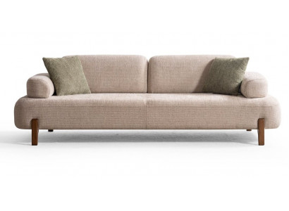 Sofa 3-Sitzer Moderner Stil Grau Luxuriöse Elegant Minimalistisch