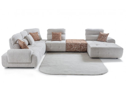 Luxuriöses Weiches L-Form Sofa Designer Weiße Polstercouch