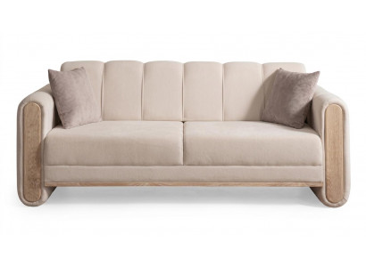 Stilvolles beiges 2-Sitzer-Sofa modernes Sofa Wohnzimmermöbel