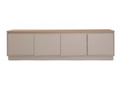 Beiger luxuriöser TV-Schrank Kommode aus Holz  TV-Möbel moderner Stil