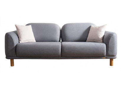 Graues modernes 3-Sitzer-Sofa Stoffsofa modern Designersofas