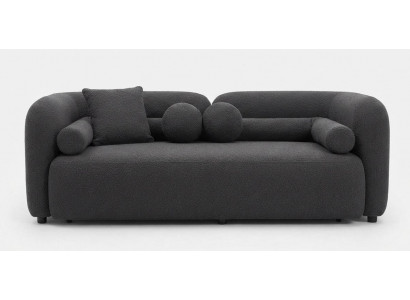 Modern 3-Sitzer Sofa Boucle Stoff Wohnzimmer Polstersofa