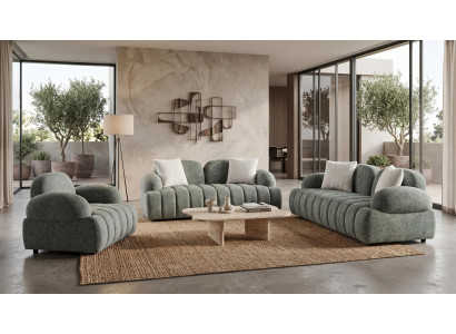 Grüne Sofagarnitur Sofas Stoffsofas modern Designersofas