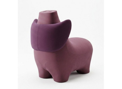 Modern Kinder Sessel Lazy Pig Altrosa Schwein Designer Skulptural