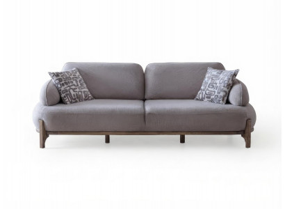 Sofa Modern Grau Bequem Couch 3-Sitzer Polstersofa Wohnzimmer