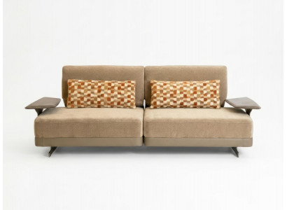 Sofa 3-Sitzer Modern Beige Bequem Couch Polstersofa Design