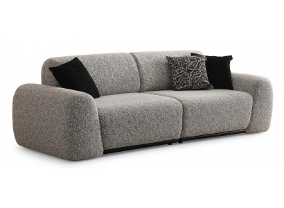 Sofa Modern Grau Markant Kräftig Ausgefallen Strukturiert