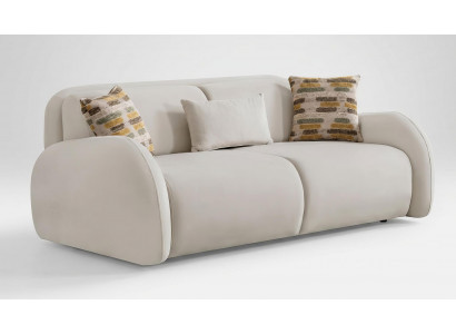 Sofa Modern Weiß Bequem Couch 3-Sitzer Polstersofa Wohnzimmer