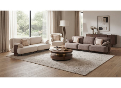 Modernes Sofa Set 3er 4er Couch Sessel Polstersofa Wohnzimmer Design