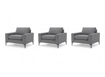 Drei Sessel Polstermöbel Wohnzimmer Modern Komfortabel Eleganter Stil