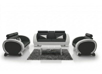 Ledersofa Ledersofa Designersofa Garnitur 3+1 Couch Polstergarnitur Polster Sofa