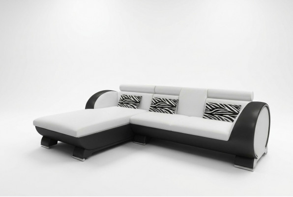 Ledersofa Sofa Eckcouch Polster Ecksofa Sofagarnitur Designer Couch Barfunktioun