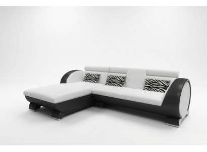 Ledersofa Sofa Eckcouch Polster Ecksofa Sofagarnitur Designer Couch Barfunktioun
