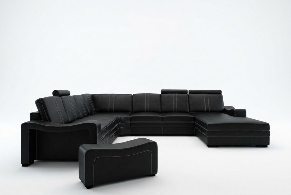 XXL LIEDERSOF LIEDERCOUCH LIEDERECKSOF WOHNLANDSCHAFT ECKSOF NEI GARNITUR SOFA